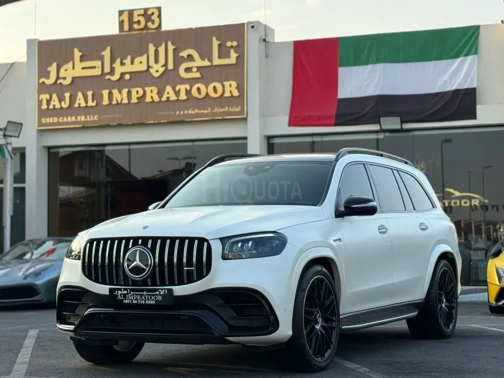 MERCEDES GLS63 AMG V8 2021 GCC FIRST OWNER FREE ACCIDENT ORIGINAL PAINT WARRANTY WITH SERVICE CONTRACT VERY GOOD CONDITION FULL SERVICE HISTORY RADAR PANORAMA VERY CLEAN CAR for sale on HiQuota