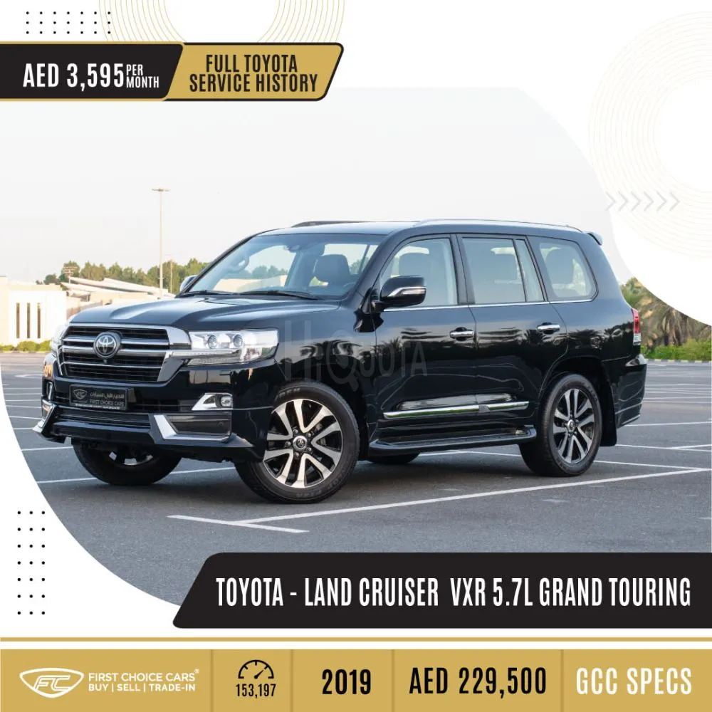 TOYOTA - LAND CRUISER VXR 5.7L GRAND TOURING - 2019  ر VXR 5.7L جراند تورينج - ٢٠١٩ for sale on HiQuota