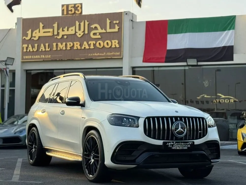 MERCEDES GLS63 AMG V8 2021 GCC FIRST OWNER FREE ACCIDENT ORIGINAL PAINT WARRANTY WITH SERVICE CONTRACT VERY GOOD CONDITION FULL SERVICE HISTORY RADAR PANORAMA VERY CLEAN CAR for sale on HiQuota
