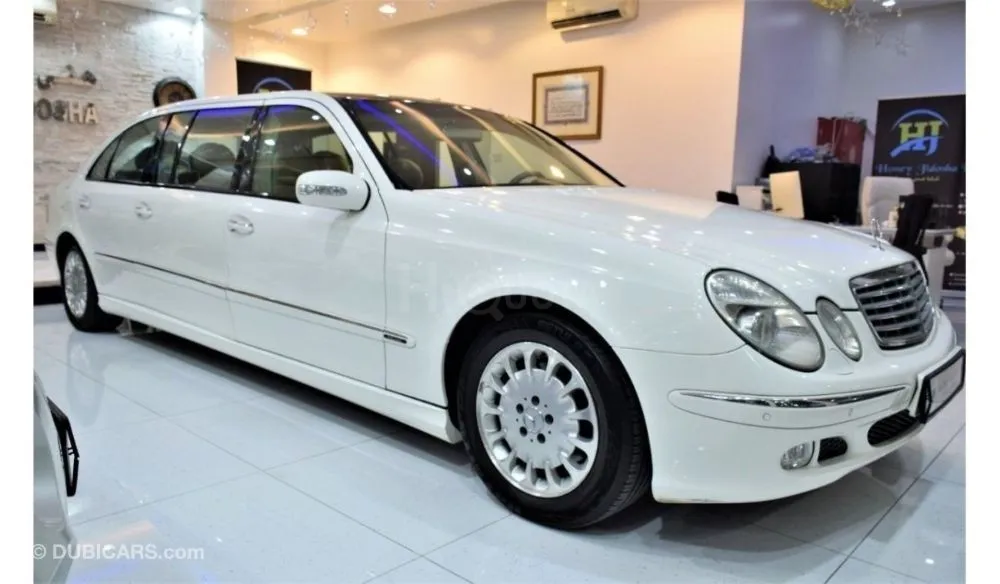 Mercedes-Benz E 320 EXCELLENT DEAL for our Mercedes Benz E320 ELEGANCE ( LIMOUSINE ) 2003 Model!! in White Color! GCC Sp for sale on HiQuota